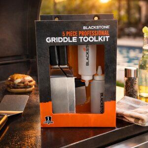 Blackstone 5 Piece Professional Griddle Toolkit – BBQ Grill Accessories